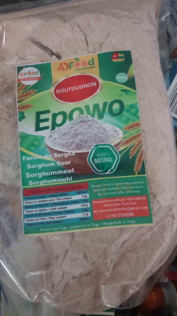 Premium African Epowo – 100% Natural Red Millet & Sorghum Flour